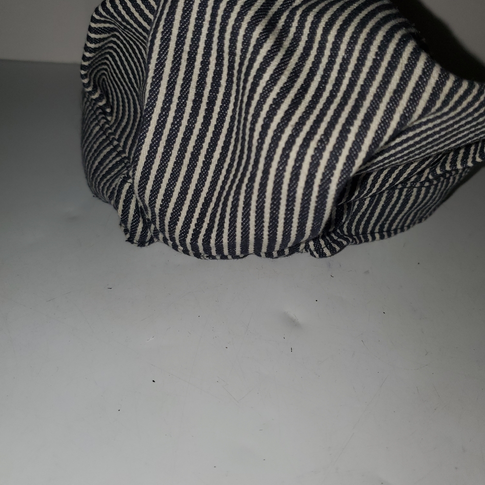 Striped Engineer Cap With Patch - image 5